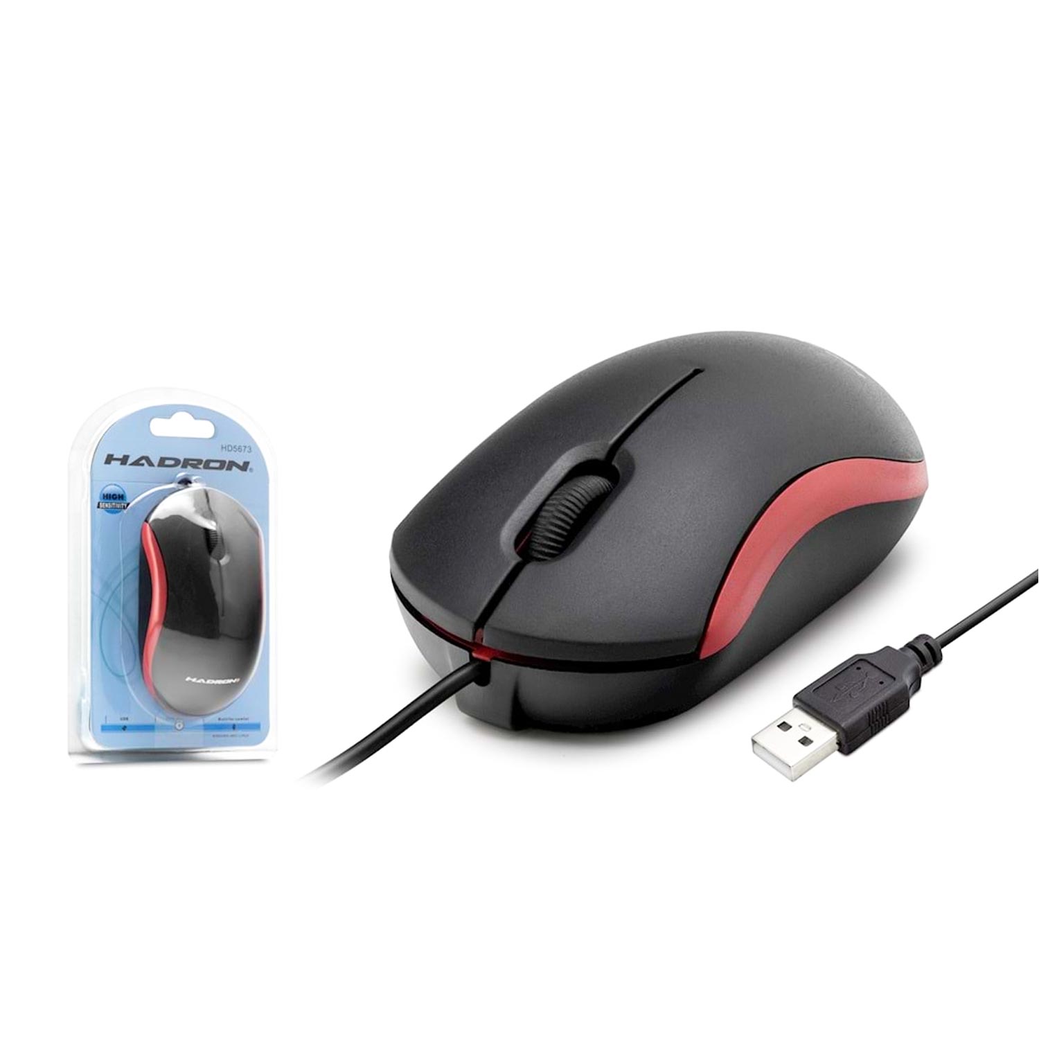 M0462-MOUSE KABLOLU 2 RENK HADRON HD-5673